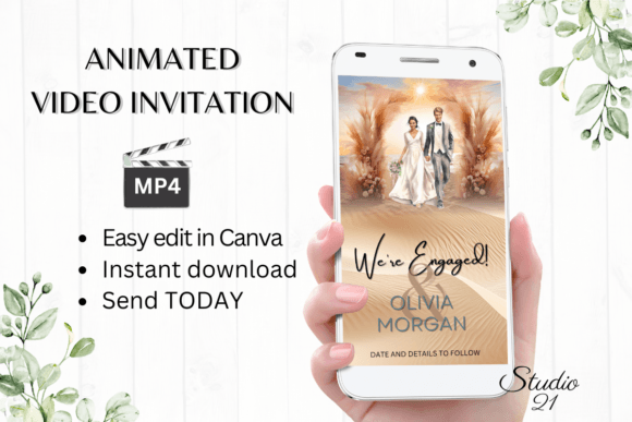 Beach Engagement Announcement W1809B: Your Digital Design Solution