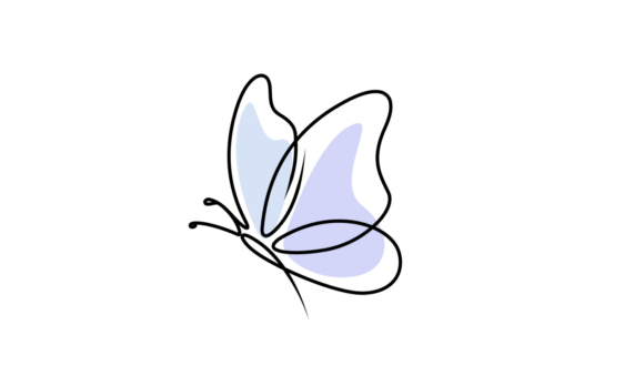 Flying Minimalist Butterfly Animation: The Elegance of a Single Line